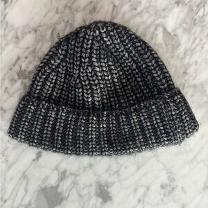 KOTN Charcoal black and Light Gray Knit Hat